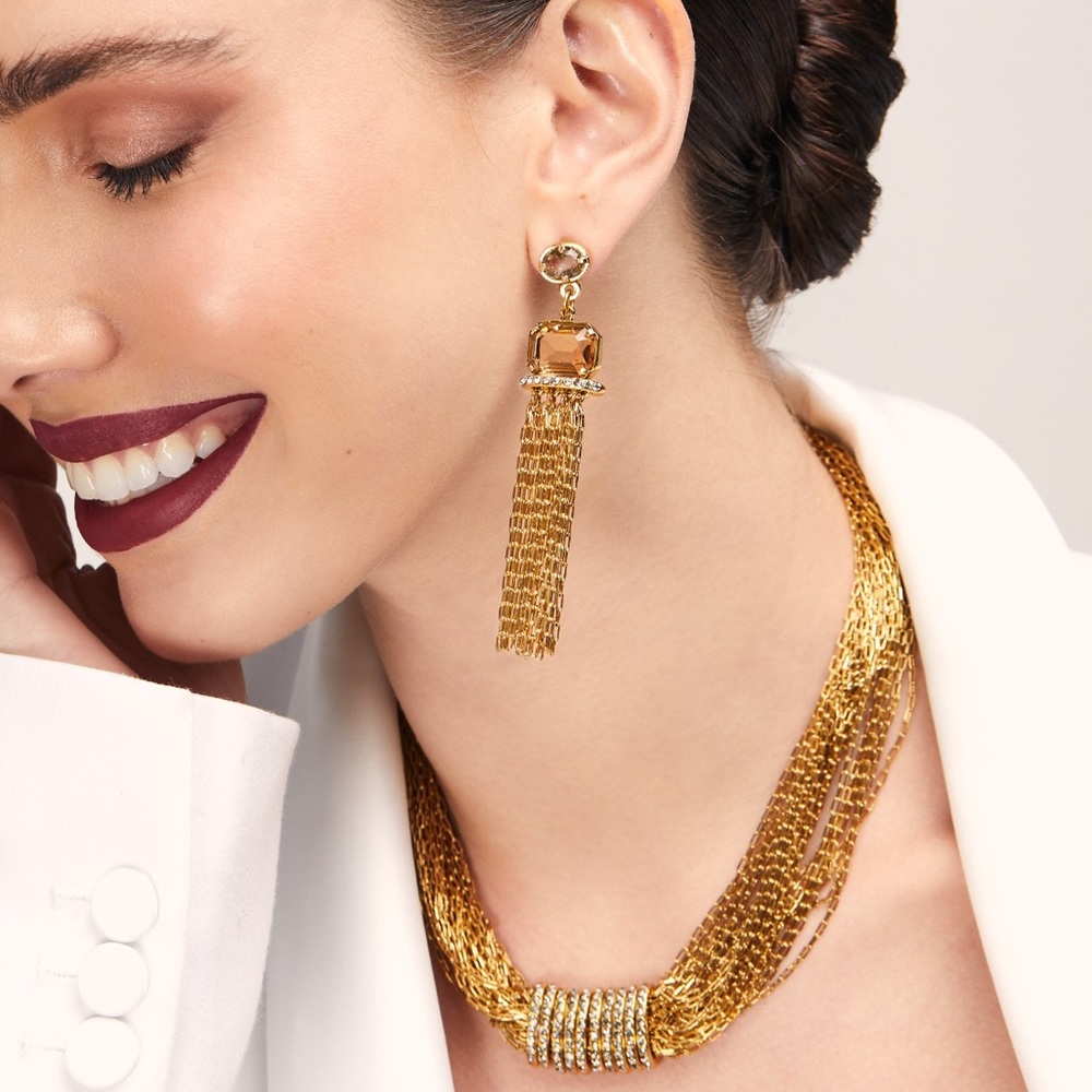 Gold plated earrings